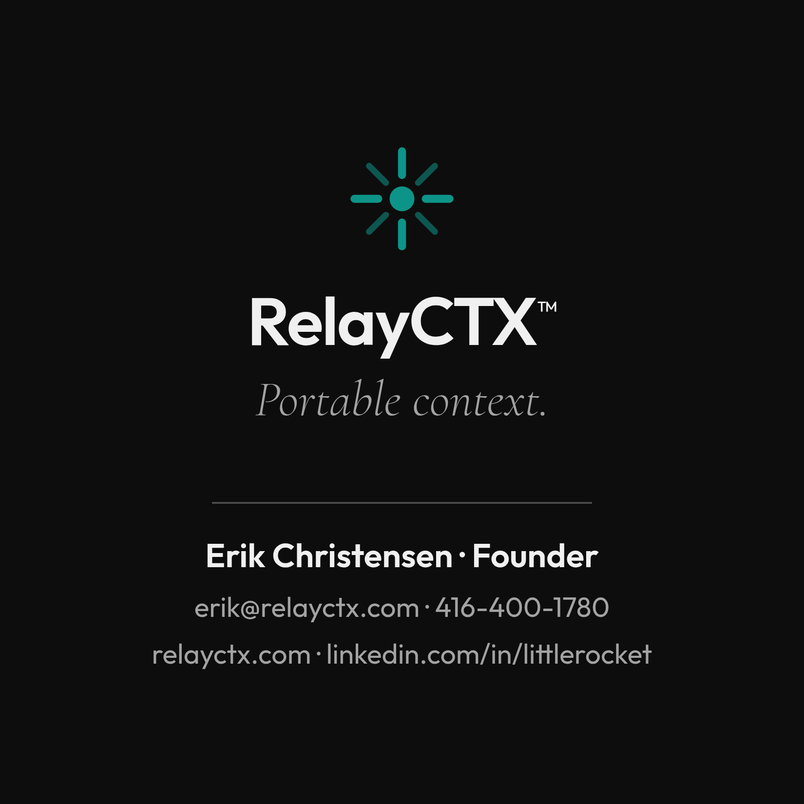 Square invite card, front
